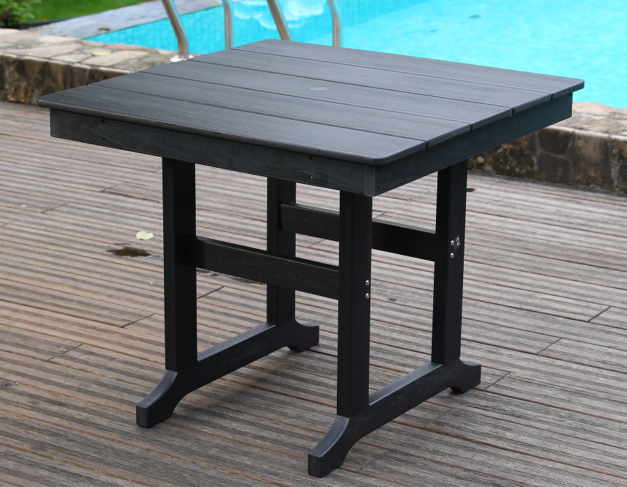 HDPE 方桌 黑色 