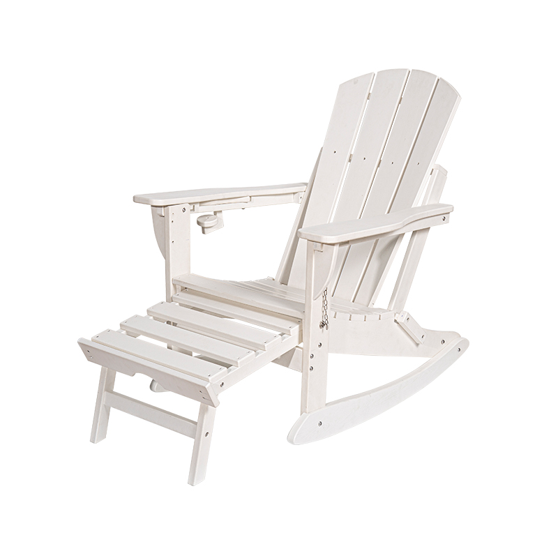 白色腿托三合一多功能摇椅