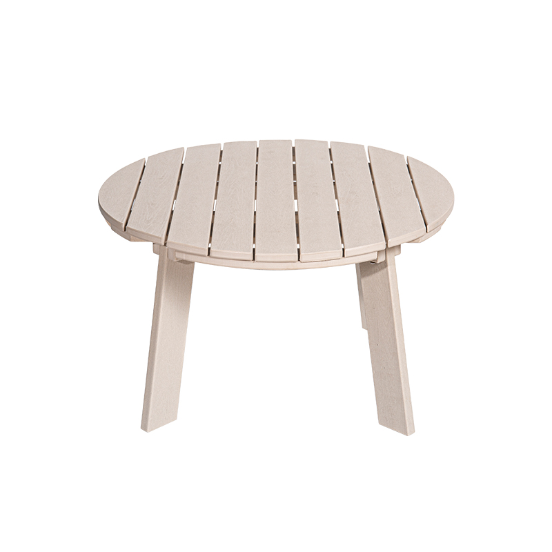 紧凑型 HDPE 圆形迷你桌,配有 304 不锈钢紧固件,轻便耐用