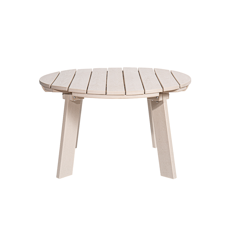 紧凑型 HDPE 圆形迷你桌,配有 304 不锈钢紧固件,轻便耐用