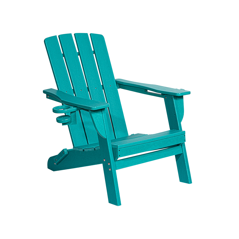 Lake Blue 小型 HDPE 阿迪朗达克椅,带不锈钢五金件