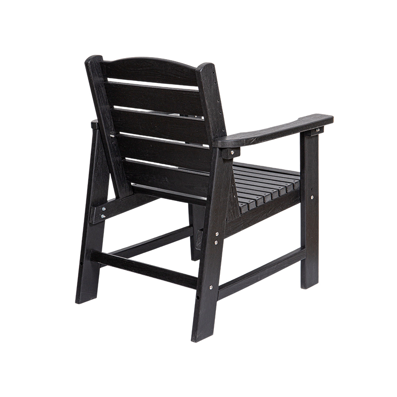 现代黑色 HDPE 5 件套户外用餐套装